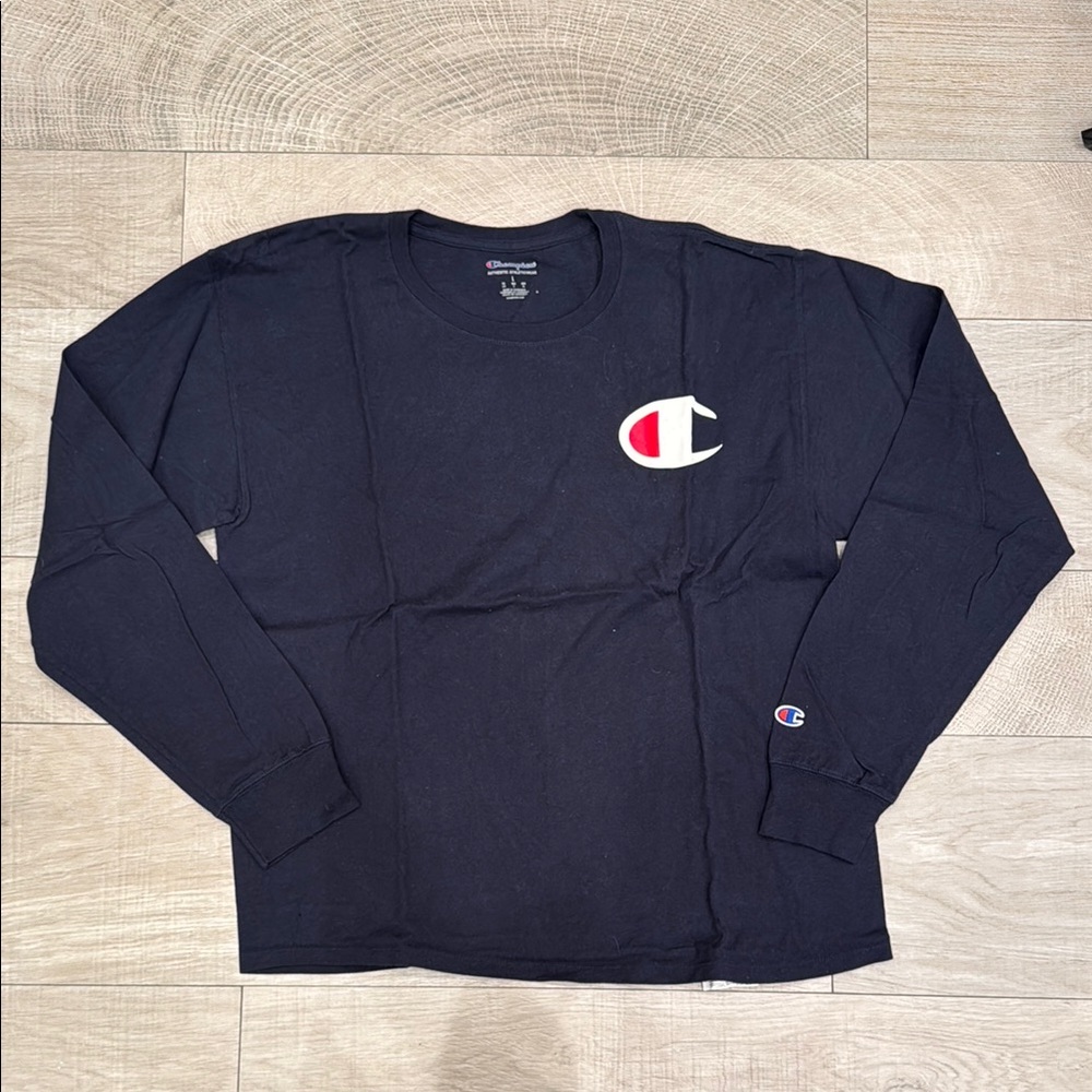 Champion Men's Black Long Sleeve Shirt